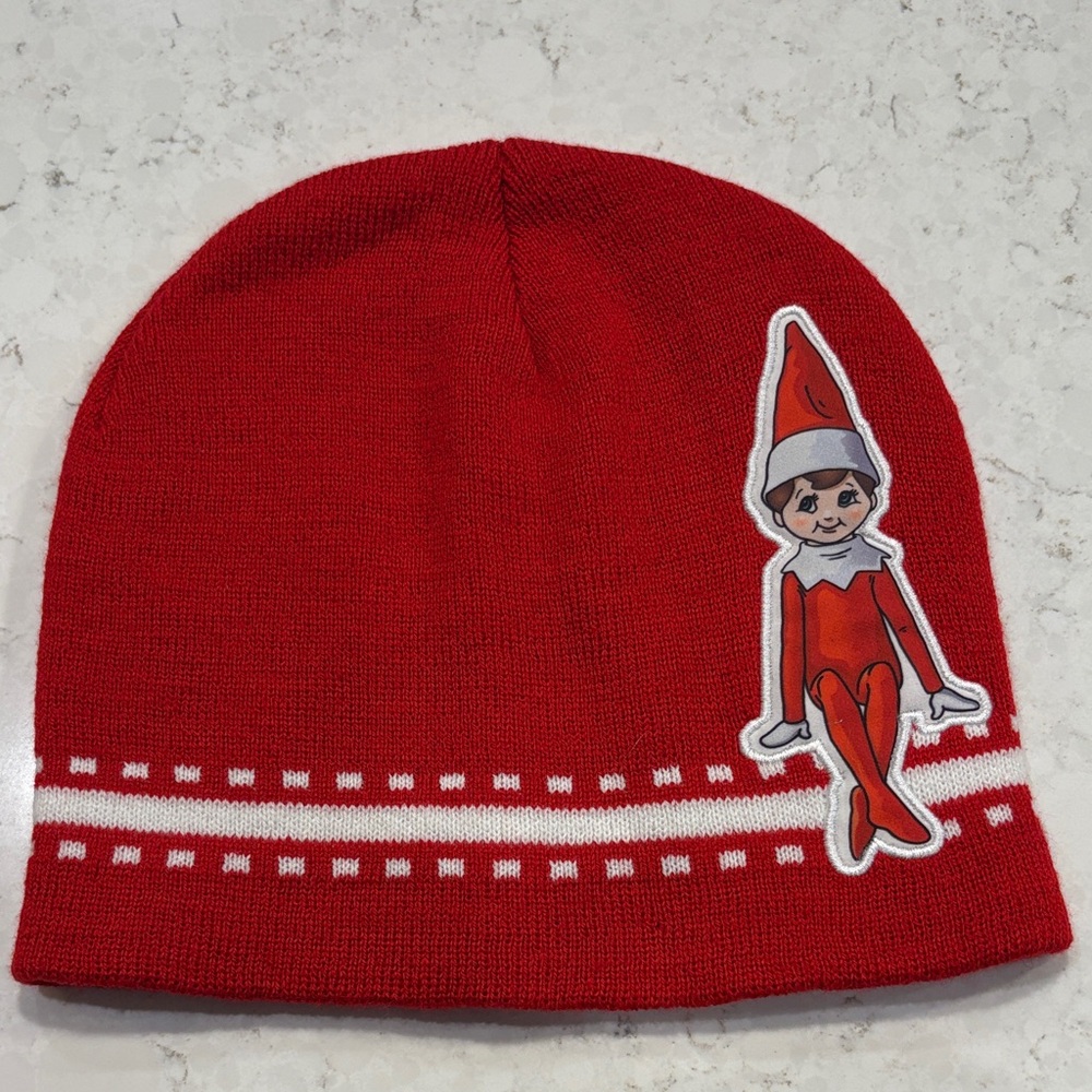 Red Elf Kids Beanie Hat